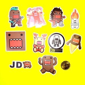 3/$20 Brand New 10x Domo Kun Waterproof Stickers #1
